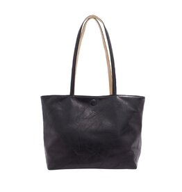 Brooke 3-in-1 Reversible Tote - Black/Light Khaki
