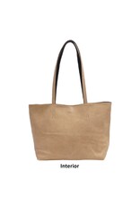 Brooke 3-in-1 Reversible Tote - Black/Light Khaki