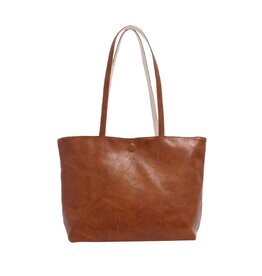 Brooke 3-in-1 Reversible Tote - Camel/Cream