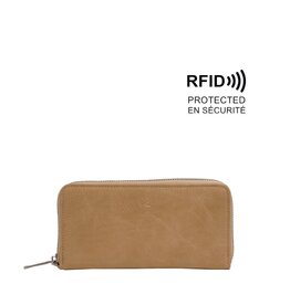 Jezebel Zip-Around Wallet - Light Khaki