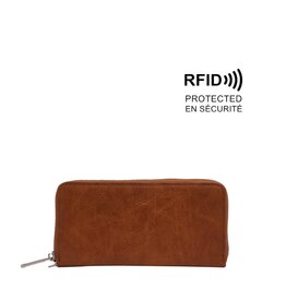 Jezebel Zip-Around Wallet - Camel