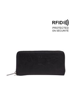 Jezebel Zip-Around Wallet - Black