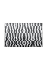 Oxford Black/White Bath Mat