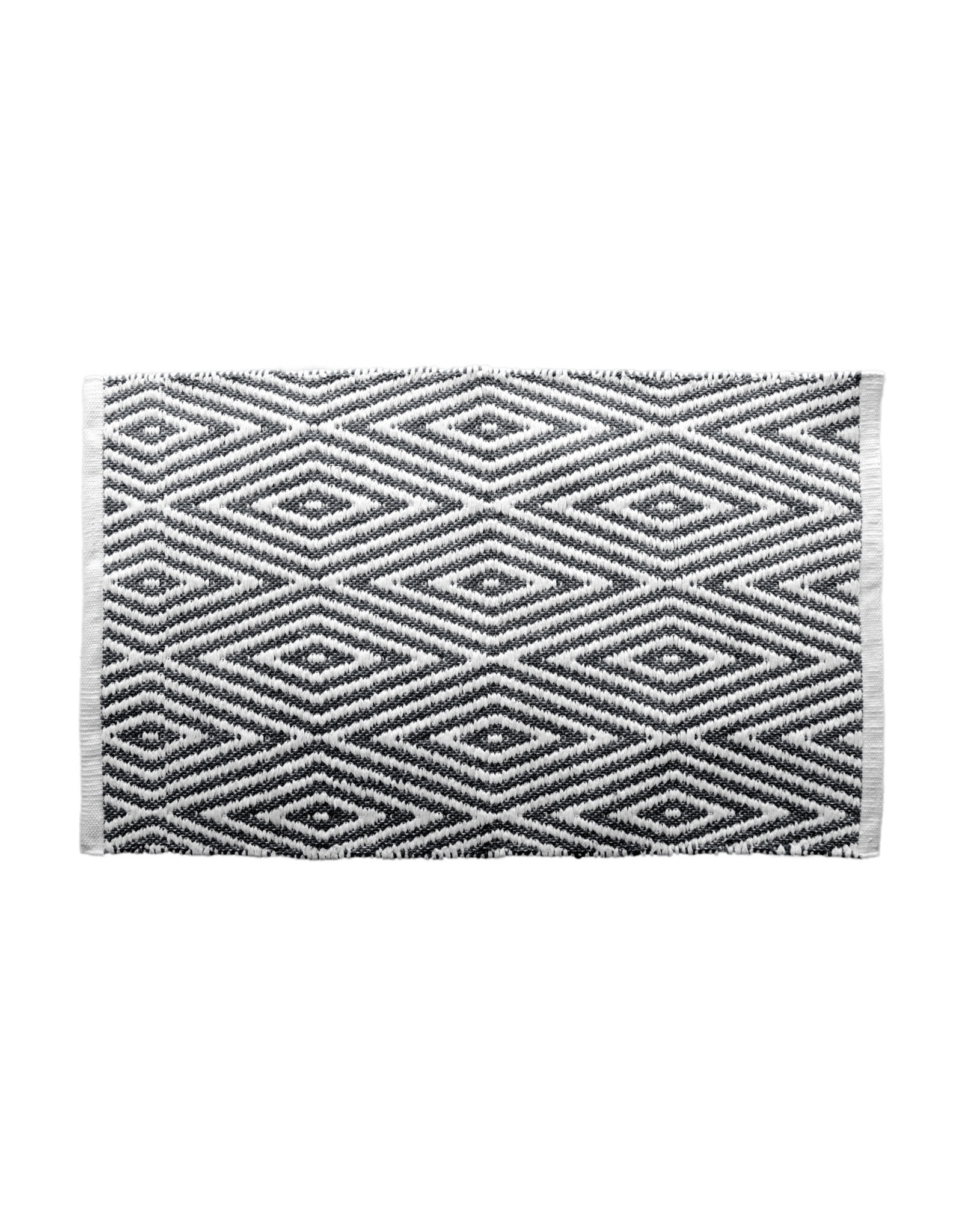 Oxford Black/White Bath Mat