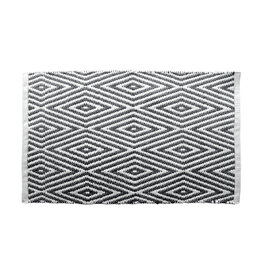 Oxford Black/White Bath Mat