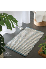Sedona Blue/White Bath Mat