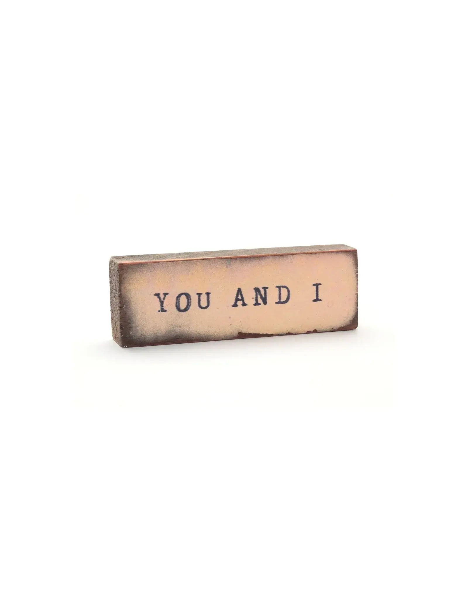 Cedar Mountain Studios Small Word Block - You and I