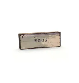 Cedar Mountain Studios Small Word Block - Woof