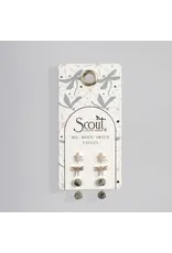 Trio Earring Set - Dragonfly/African Turquoise/Gold