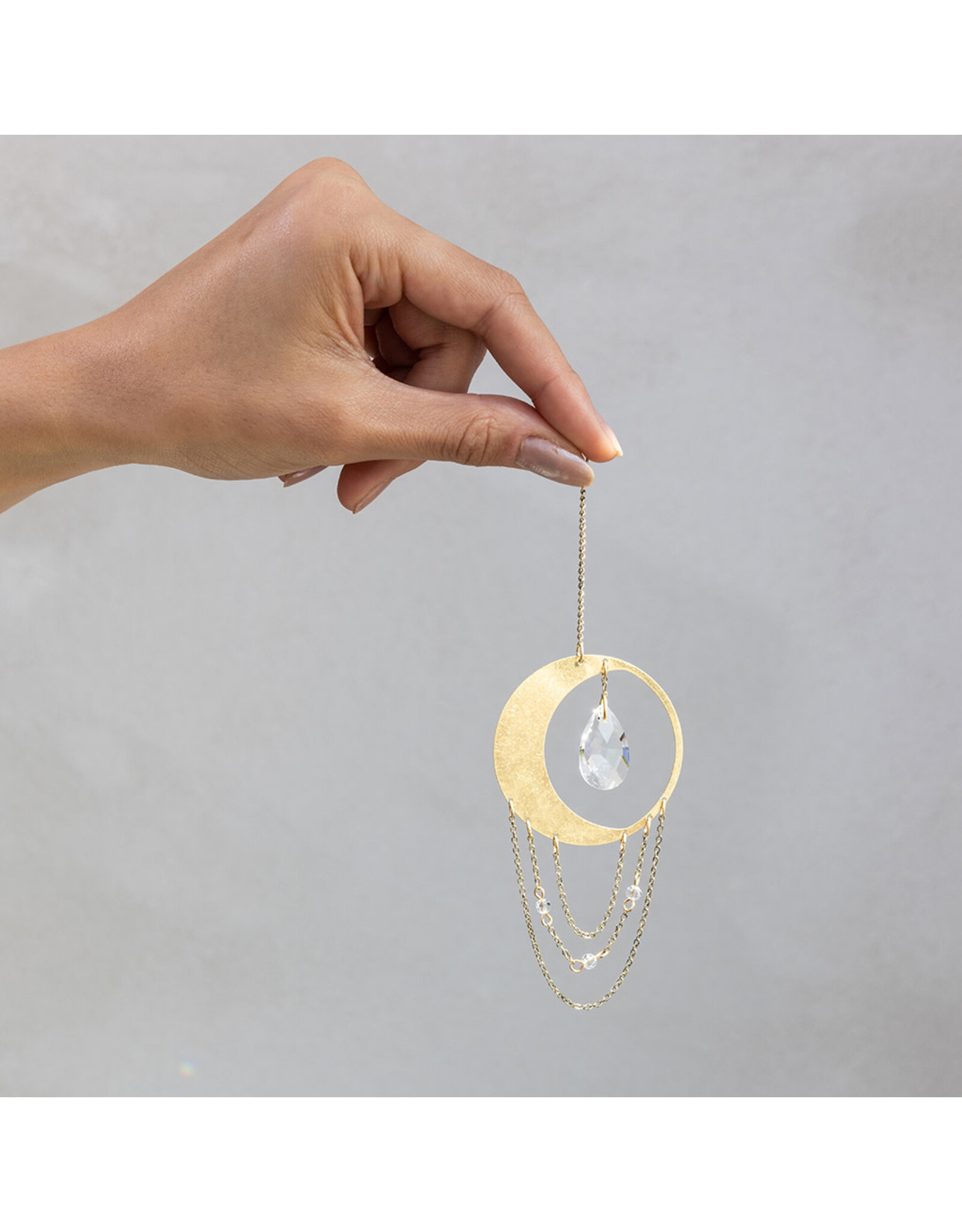 Mini Suncatcher - Crescent Moon/Balance