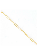18" Gold Necklace - Paperclip