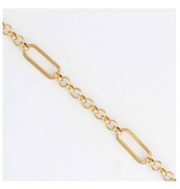 20" Gold Necklace - Rolo Link
