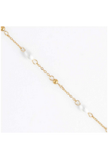 18" Gold Necklace - Pearl