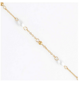 18" Gold Necklace - Pearl