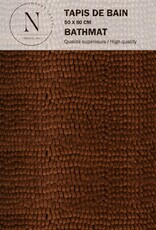 Chenille Bath Mat - Coffee