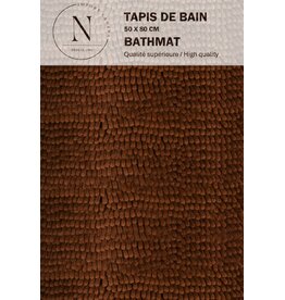Chenille Bath Mat - Coffee