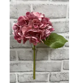 12" Fresh Touch Hydrangea Stem - Rose