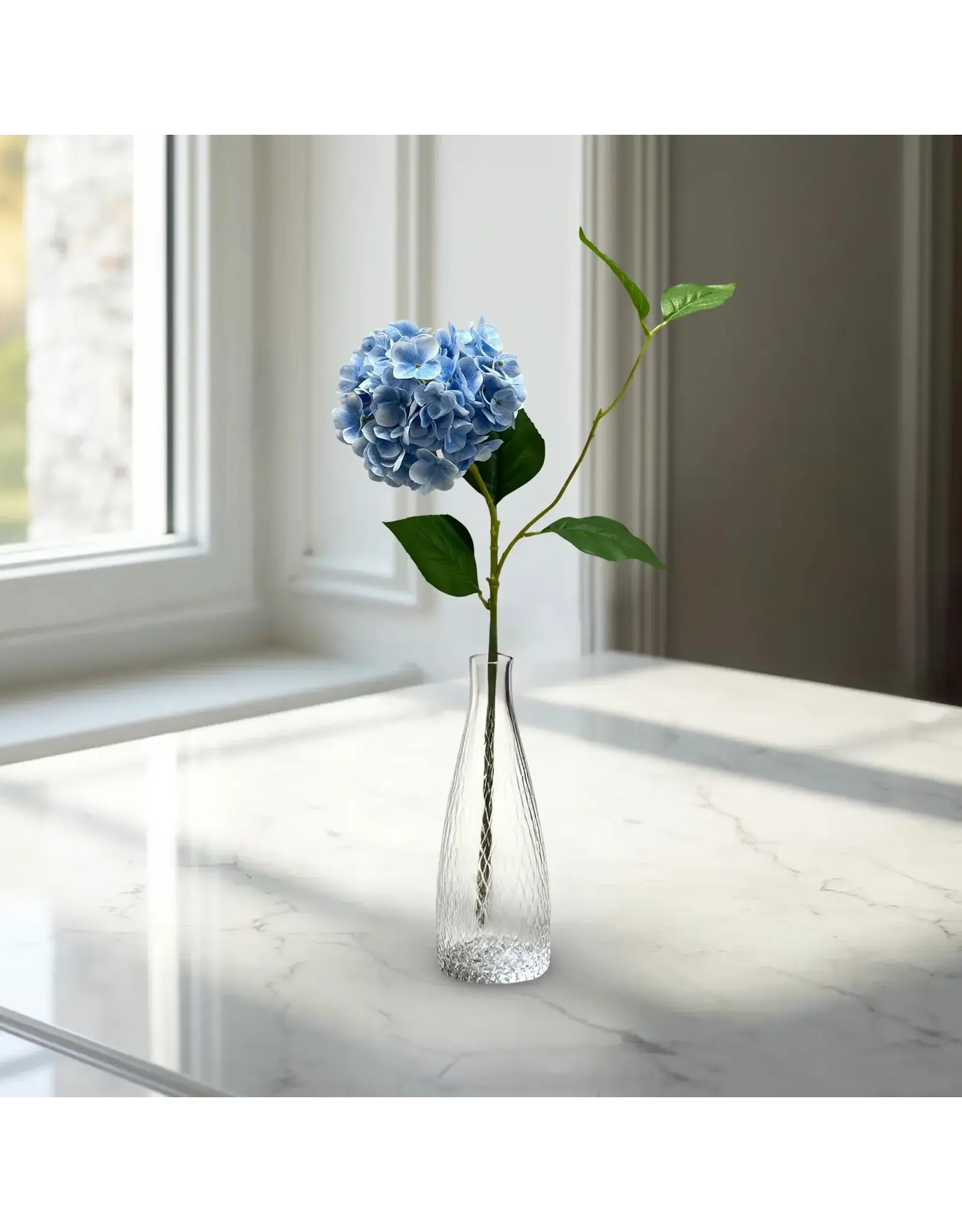 30" Fresh Touch Hydrangea Spray - Blue