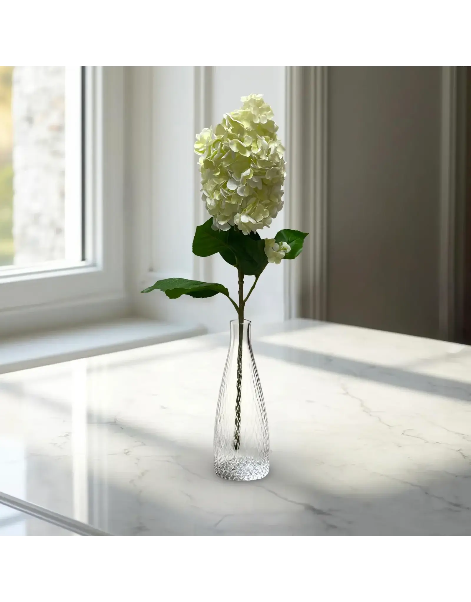 33" Fresh Touch Cone Hydrangea Spray - White/Green