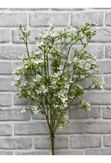 21" Mini Flower Bush - White