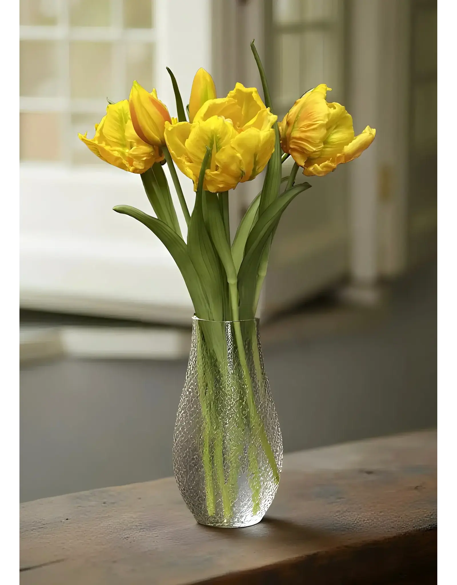 16" Fresh Touch Parrot Tulip - Yellow