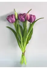 16" Fresh Touch Double Late Tulip - Lt Plum