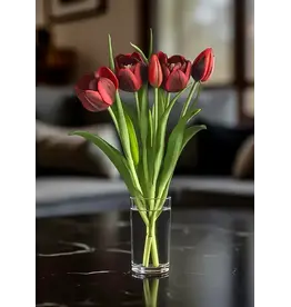 16" Fresh Touch Double Late Tulip - Red