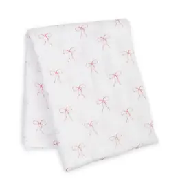 Muslin Swaddle Blanket - Bows