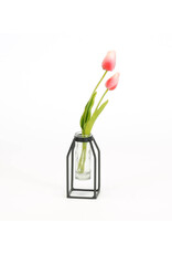 Black Iron Stand with Vase - small