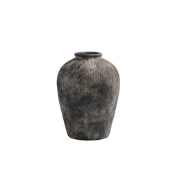 Black Terracotta Vase - large