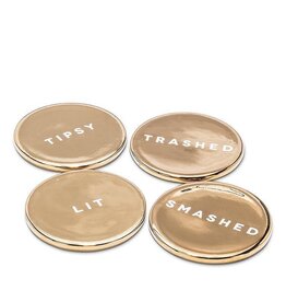 Drunk Expressions Coasters - set of 4