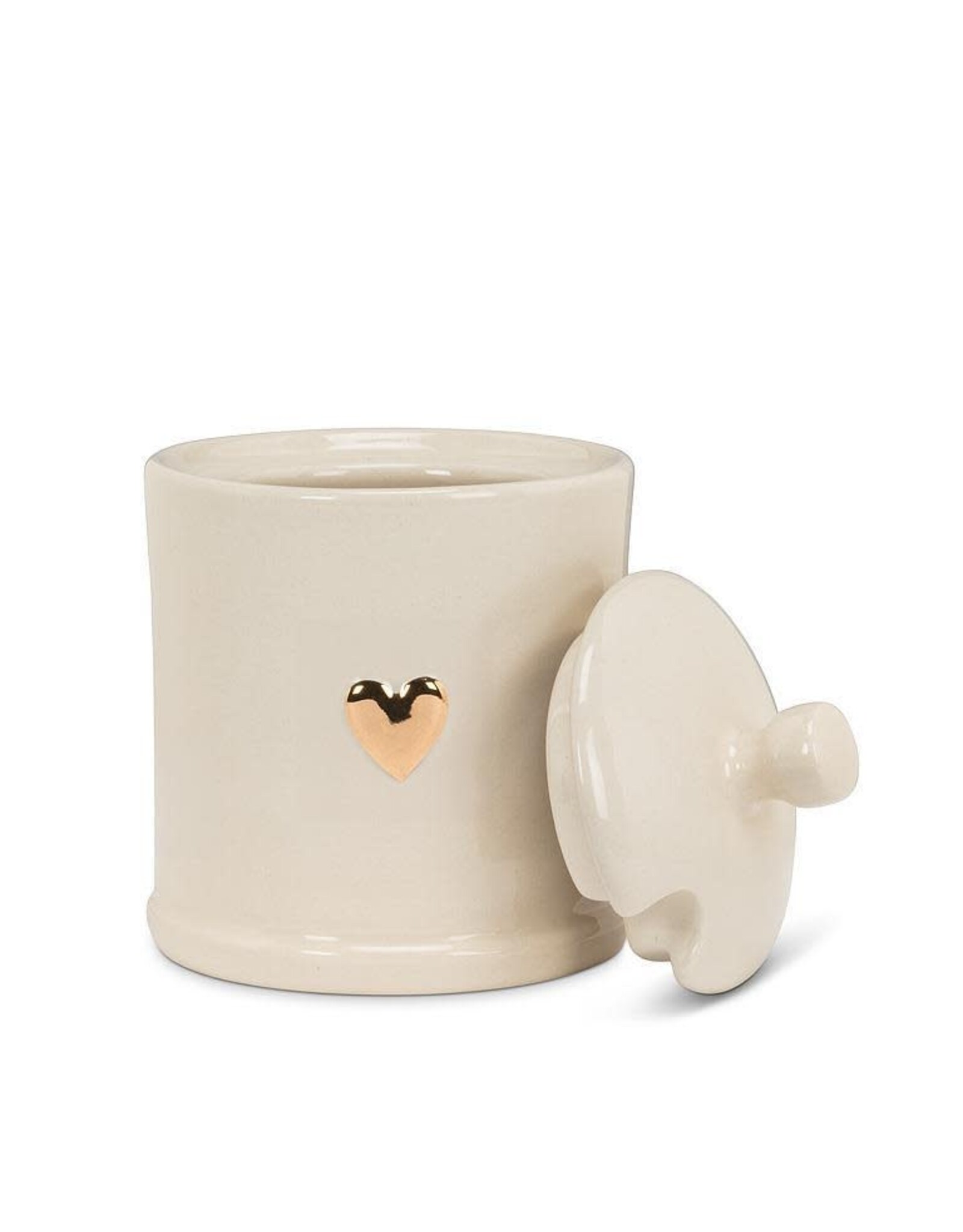 Covered Jar with Heart
