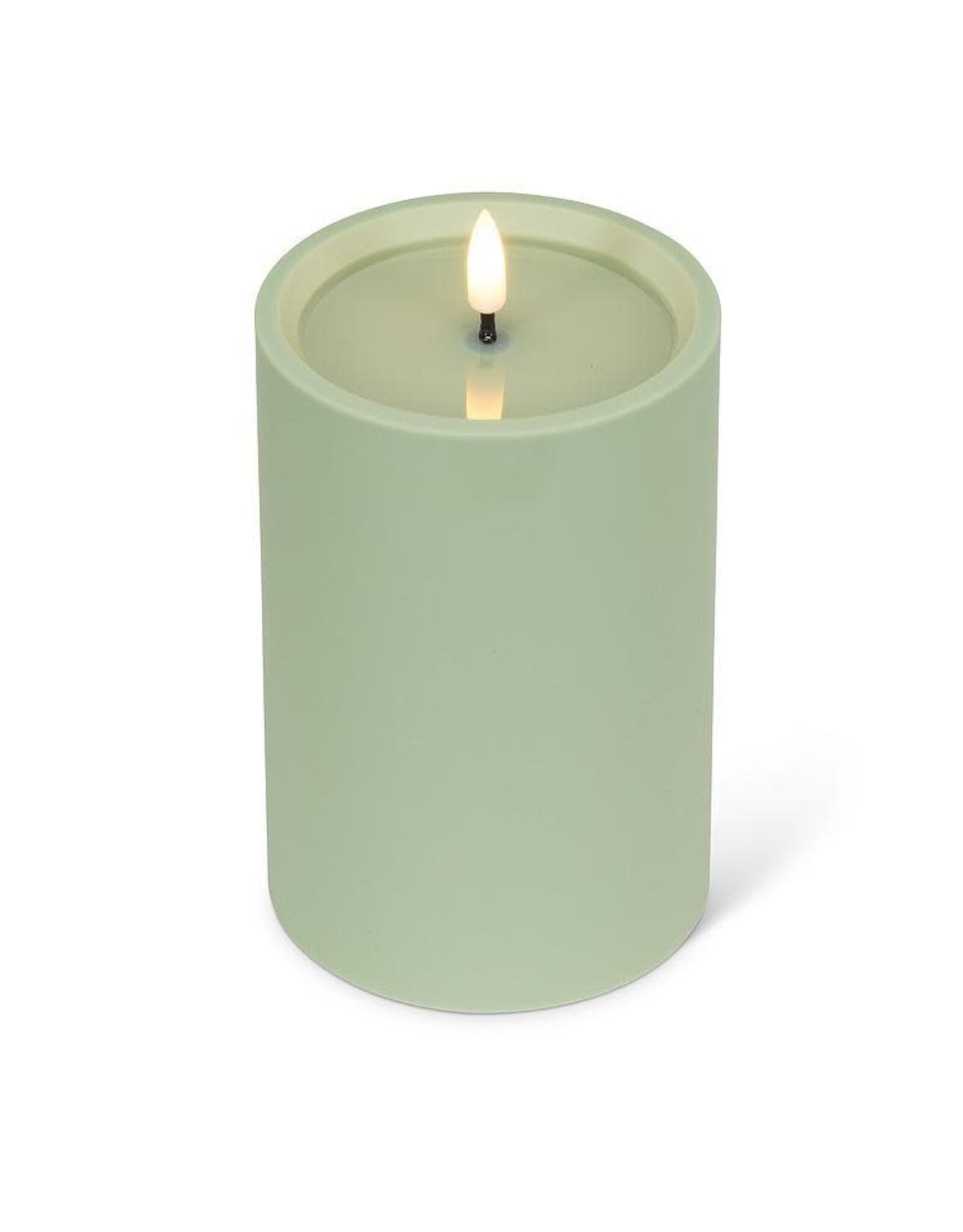 Green Indoor/Outdoor LED Candle - 4X6"