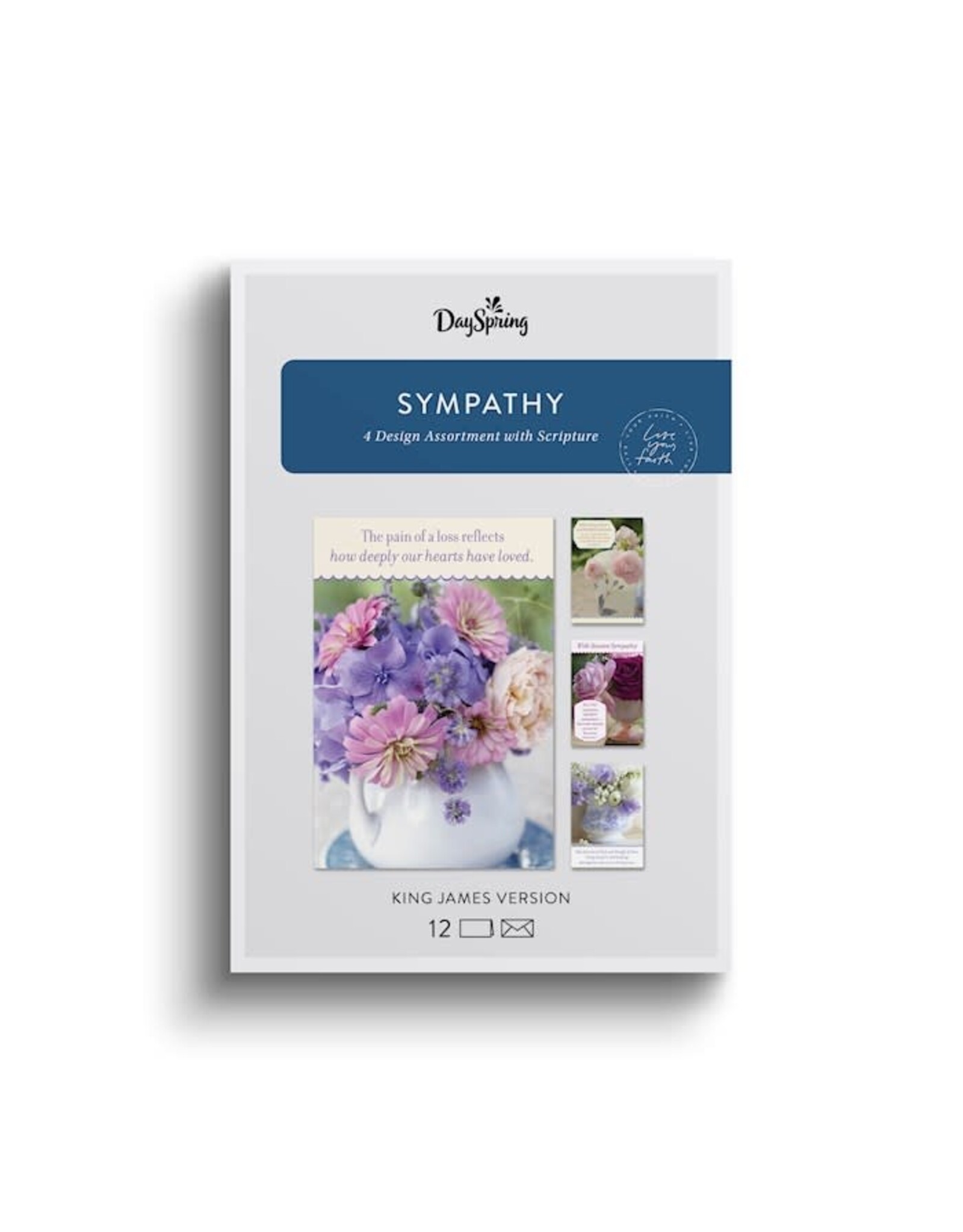 Sympathy - Fresh Flowers - 12 Boxed Cards