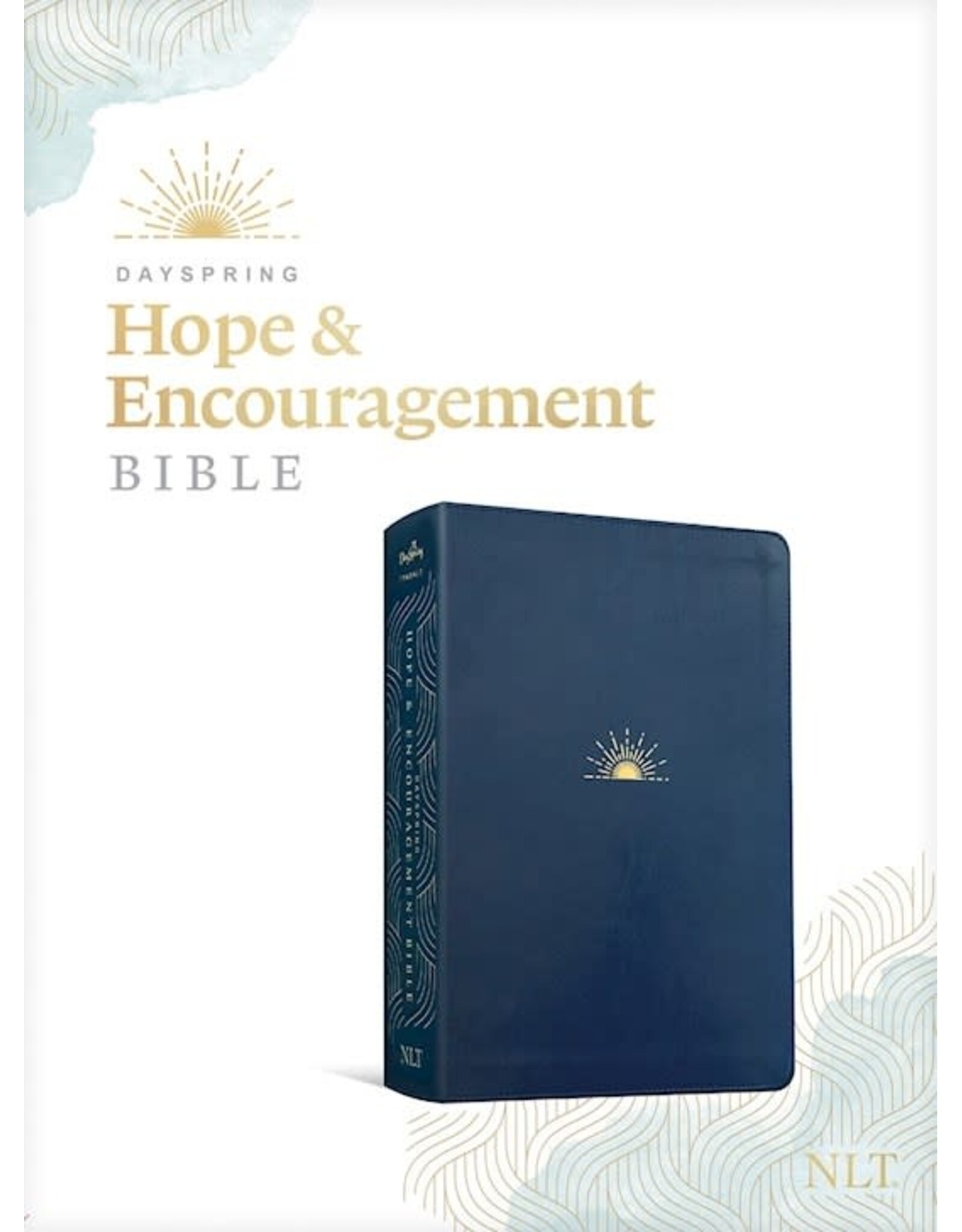 Hope & Encouragement Bible - NLT, Navy Blue