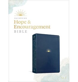 Hope & Encouragement Bible - NLT, Navy Blue