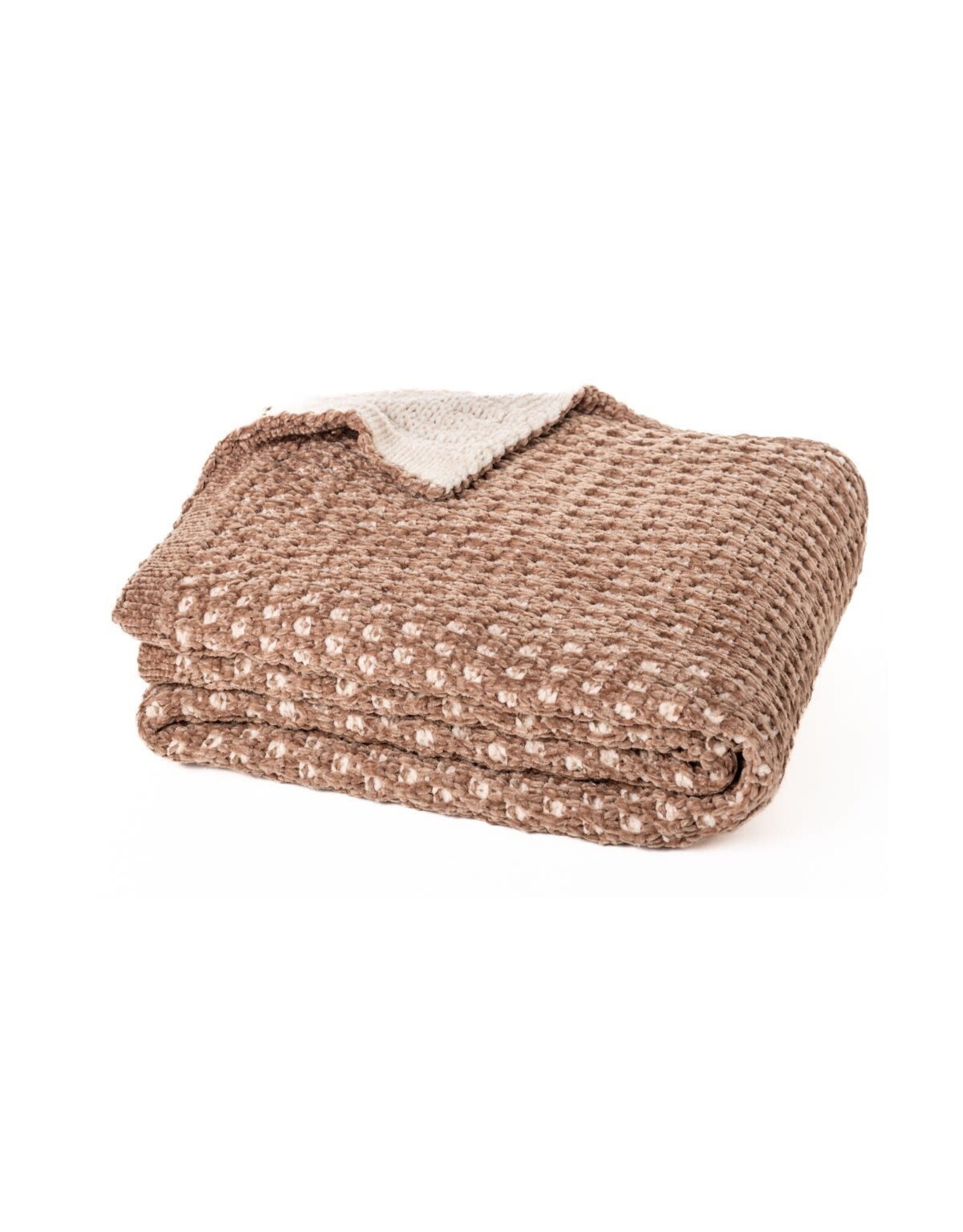 Augustine Chenille Throw - Brown