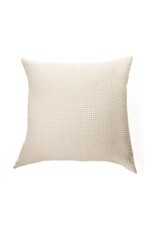 Cream Waffle Cushion - 18X18