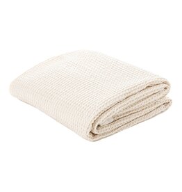 Cream Waffle Throw