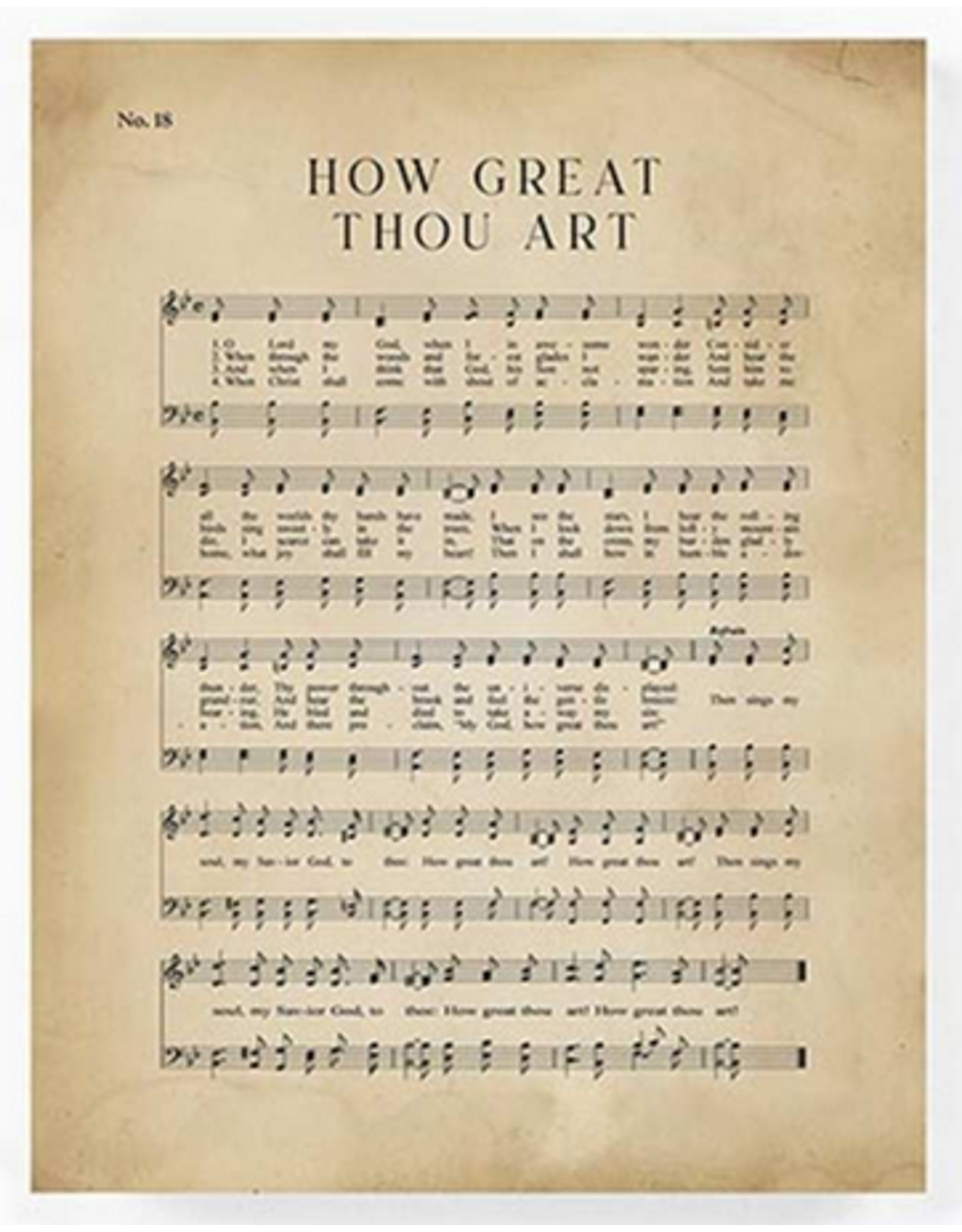 Hymn Block - How Great Thou Art