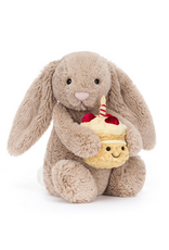 Jellycat Bashful Beige Bunny "Birthday"