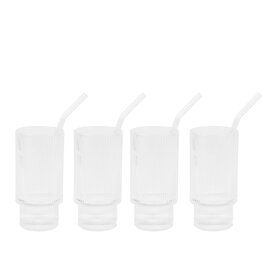 Empire Large Glass Tumblers, set of 4