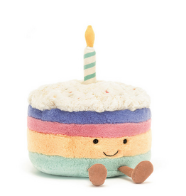 Jellycat Amuseables Rainbow Birthday Cake