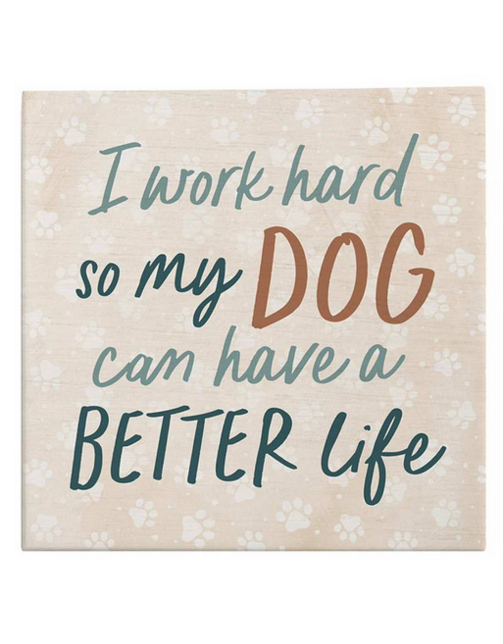 Word Block - I Work Hard