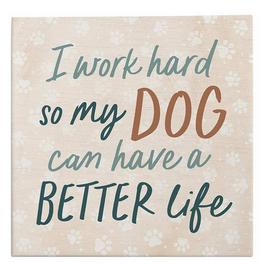 Word Block - I Work Hard