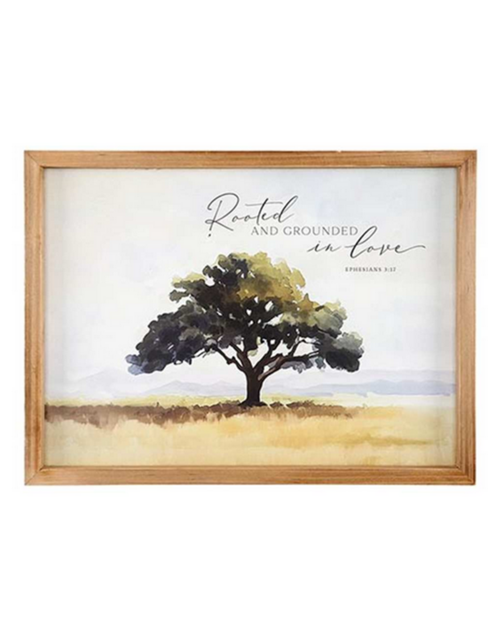 Framed Linen Art - Rooted & Grounded
