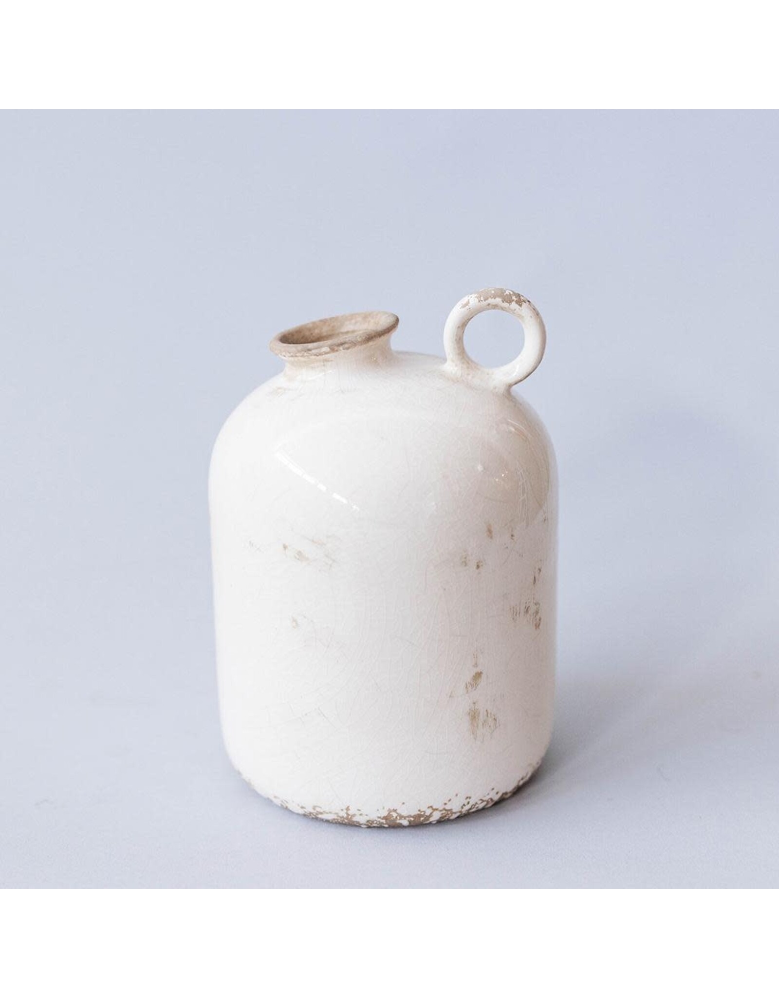 White Ceramic Vase - Small