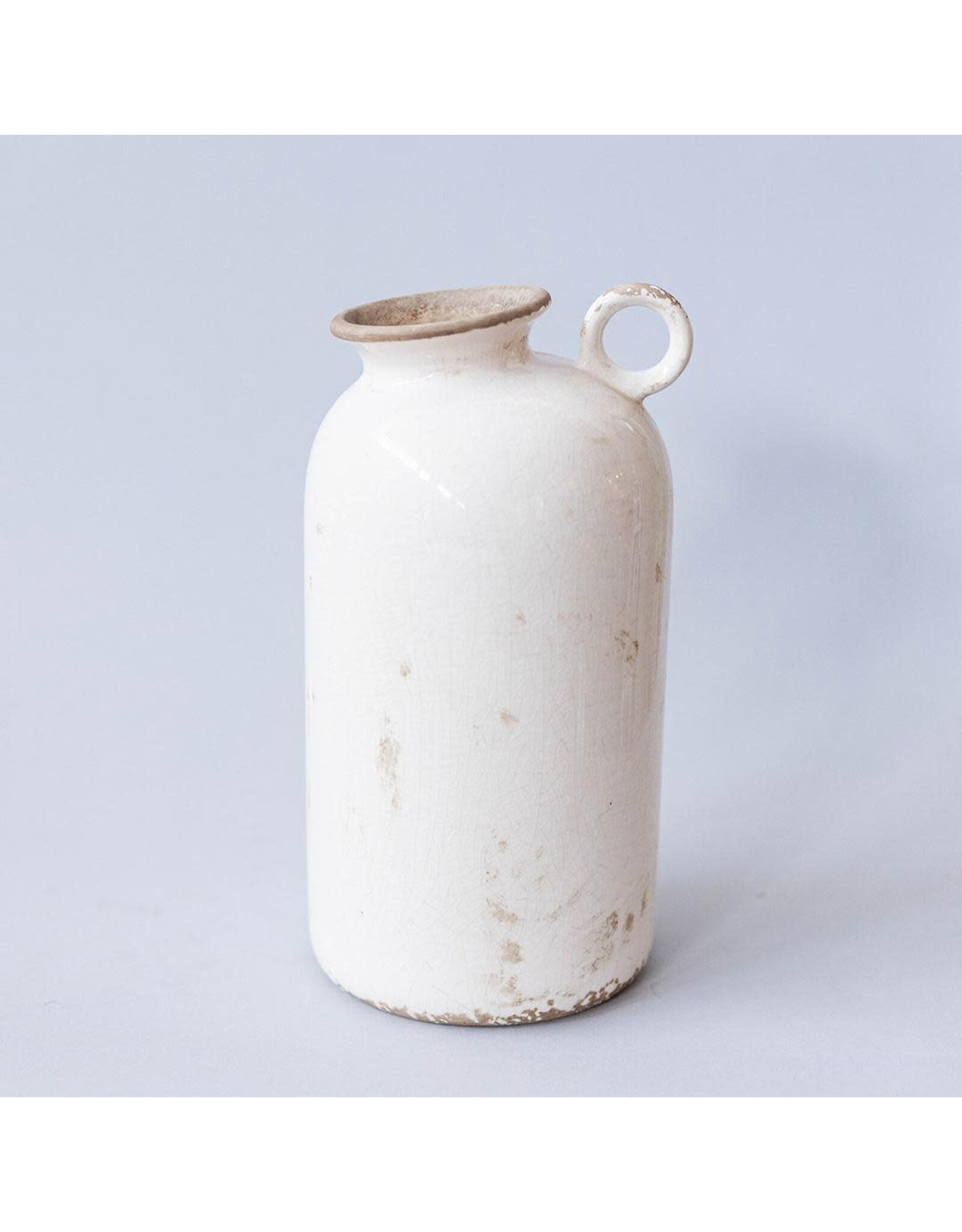 White Ceramic Vase - Large
