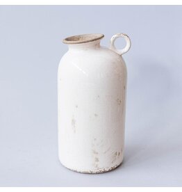 White Ceramic Vase - Large