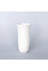 Small Scalloped Vase - Ivory